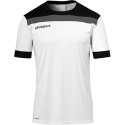 Voorvertoning: Uhlsport Offense 23 Shirt Korte Mouw Heren - Wit / Zwart / Antraciet