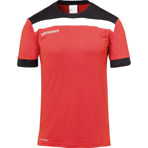 Uhlsport Offense 23 Shirt Korte Mouw Heren - Rood / Zwart / Wit