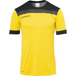 Voorvertoning: Uhlsport Offense 23 Shirt Korte Mouw Heren - Geel / Zwart / Antraciet