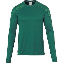 Uhlsport Stream 22 Maillot À Manches Longues Hommes - Fir Green / Vert Fluo
