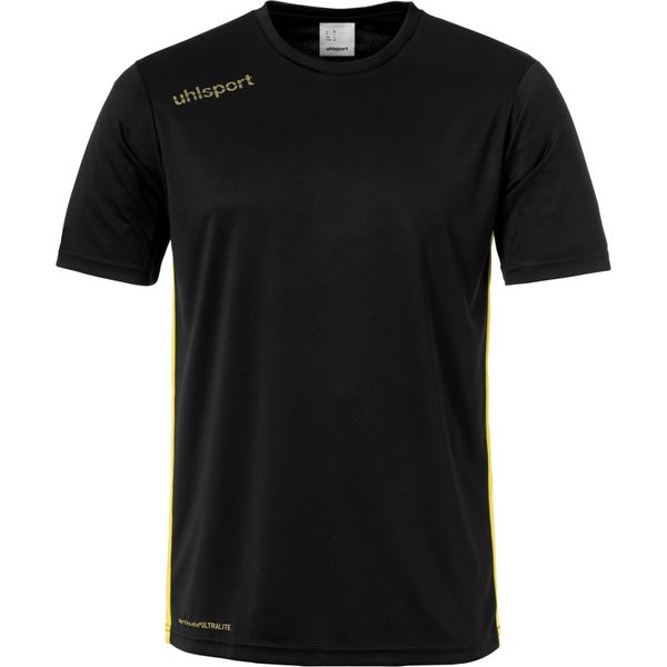 Uhlsport Essential Shirt Korte Mouw Heren - Zwart / Geel