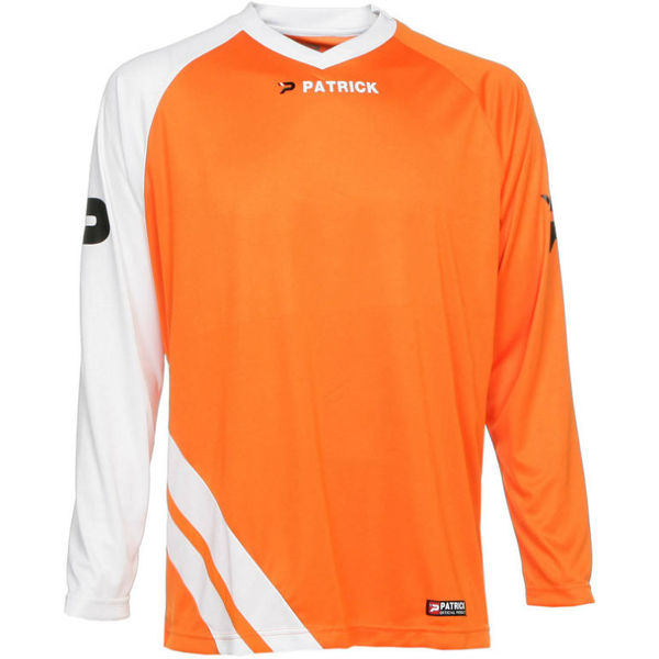 Patrick Victory Voetbalshirt Lange Mouw Heren - Oranje / Wit