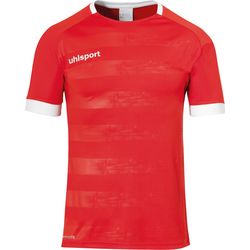 Voorvertoning: Uhlsport Division 2.0 Shirt Korte Mouw Kinderen - Rood / Wit