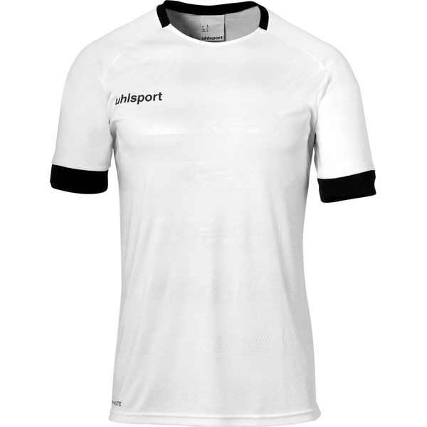 Uhlsport Division 2.0 Shirt Korte Mouw Kinderen - Wit / Zwart