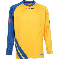 Patrick Victory Voetbalshirt Lange Mouw Heren - Geel / Royal