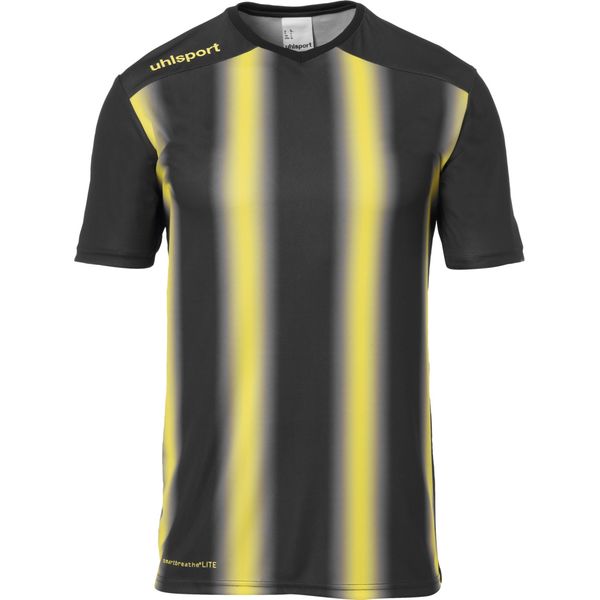 Uhlsport Stripe 2.0 Shirt Korte Mouw Kinderen - Zwart / Geel