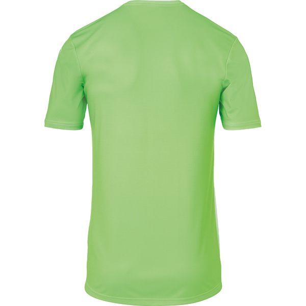 Uhlsport Stripe 2.0 Shirt Korte Mouw Kinderen - Fluo Groen / Wit