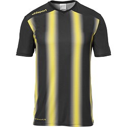 Uhlsport Stripe 2.0 Maillot Manches Courtes Hommes - Noir / Jaune