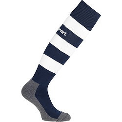 Uhlsport Team Pro Essential Stripe Stutzenstrumpf - Marine / Weiß