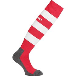 Uhlsport Team Pro Essential Stripe Stutzenstrumpf - Rot / Weiß
