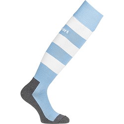 Uhlsport Team Pro Essential Stripe Chaussettes De Football - Bleu Ciel / Blanc