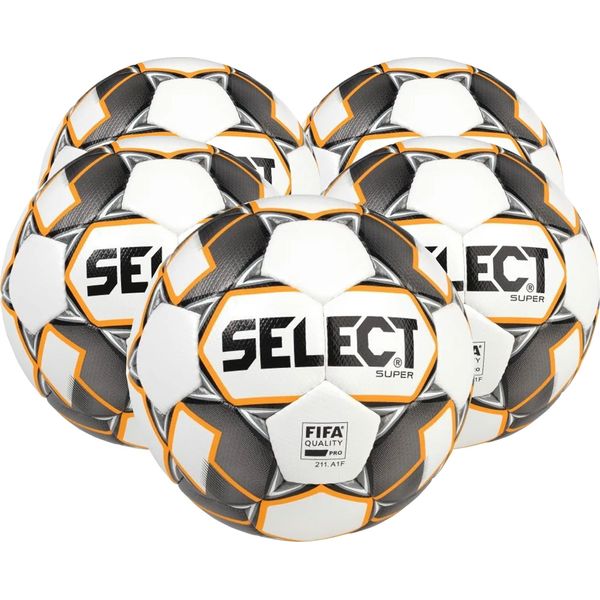 Select Super 5X Ballenpakket - Wit / Grijs / Oranje