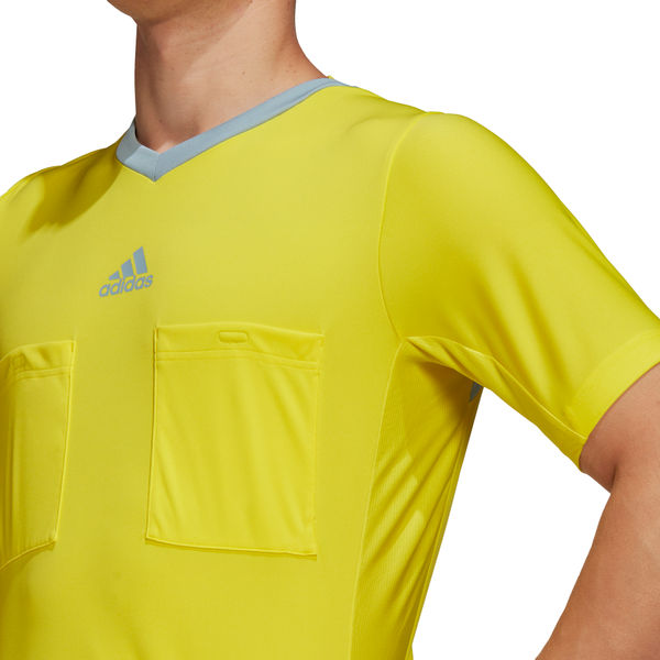 Adidas Referee 22 Scheidsrechtersshirt Korte Mouw Heren - Fluogeel