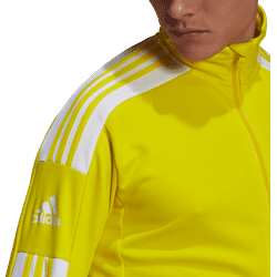 Présentation: Adidas Squadra 21 Veste D'entraînement Hommes - Jaune / Blanc