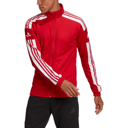 Présentation: Adidas Squadra 21 Veste D'entraînement Hommes - Rouge / Blanc