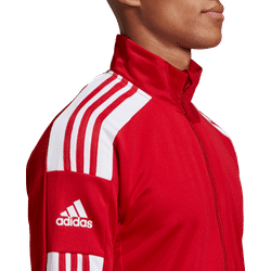 Présentation: Adidas Squadra 21 Veste D'entraînement Hommes - Rouge / Blanc