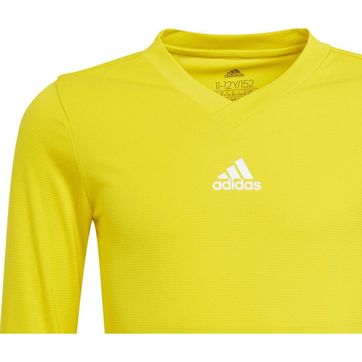 Adidas Base Tee 21 Shirt Lange Mouw voor Kinderen Geel Teamswear