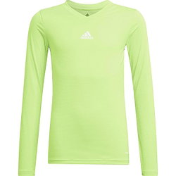 Adidas Base Tee 21 Maillot Manches Longues Enfants - Vert Fluo