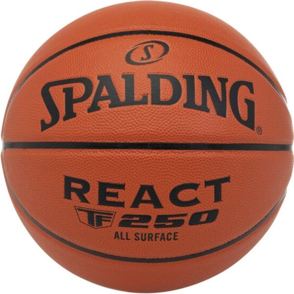 Spalding React Tf250 (Size 5) Basketball Enfants - Orange