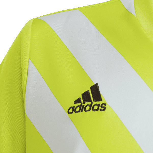 Adidas Entrada 22 Shirt Korte Mouw Kinderen - Fluogeel / Lichtgrijs