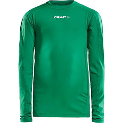 Craft Pro Control Compression Shirt Lange Mouw Kinderen - Groen
