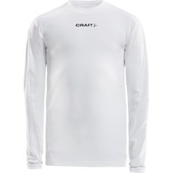 Voorvertoning: Craft Pro Control Compression Shirt Lange Mouw Kinderen - Wit