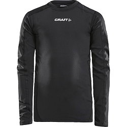Craft Pro Control Compression Shirt Lange Mouw Kinderen - Zwart