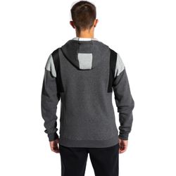 Voorvertoning: Joma Confort III Sweater Met Kap Kinderen - Lichtgrijs Gemeleerd / Zwart / Donkergrijs Gemeleerd