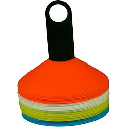 Teamswear (40X) Cônes De Marquage - Blanc / Bleu / Orange / Jaune