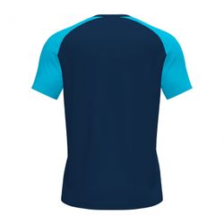 Voorvertoning: Joma Academy IV Shirt Korte Mouw Kinderen - Marine / Turquoise Fluor