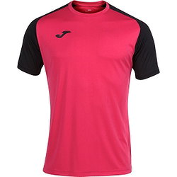 Joma Academy IV Shirt Korte Mouw Heren - Raspberry / Zwart