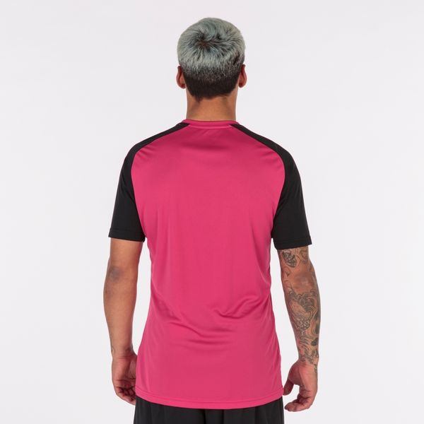 Joma Academy IV Maillot Manches Courtes Hommes - Raspberry / Noir