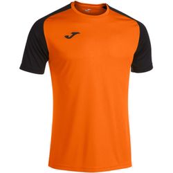 Voorvertoning: Joma Academy IV Shirt Korte Mouw Heren - Oranje / Zwart