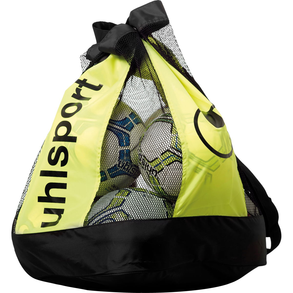 Uhlsport 16 Pcs. Sac Ballons Noir Jaune Fluo Teamswear