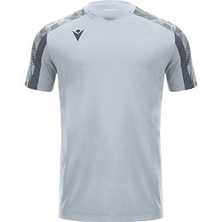 Macron Gede Maillot Manches Courtes Enfants - Argent / Anthracite