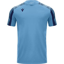 Macron Gede Maillot Manches Courtes Enfants - Bleu Ciel / Marine