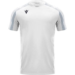 Macron Gede Maillot Manches Courtes Hommes - Blanc / Argent