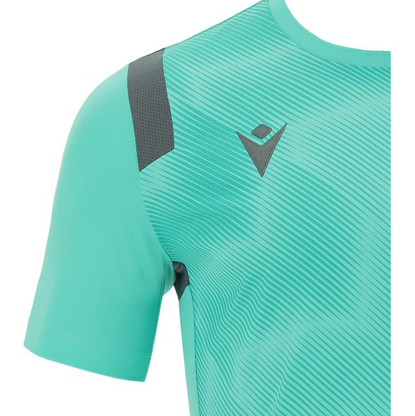 Macron Rodders Maillot Manches Courtes Enfants - Turquoise / Anthracite