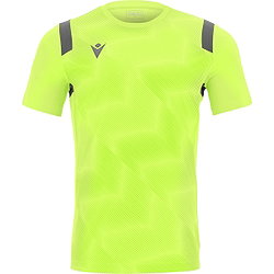 Macron Rodders Maillot Manches Courtes Enfants - Jaune Fluo / Anthracite