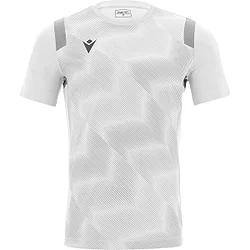 Macron Rodders Maillot Manches Courtes Enfants - Blanc / Argent