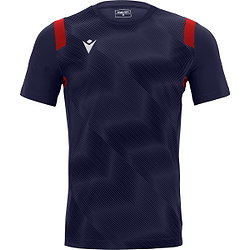 Macron Rodders Shirt Korte Mouw Heren - Marine / Rood