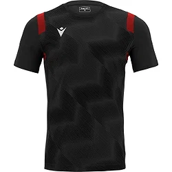 Macron Rodders Shirt Korte Mouw Heren - Zwart / Rood