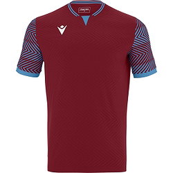 Macron Tureis Maillot Manches Courtes Enfants - Bordeaux / Bleu Ciel