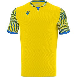 Macron Tureis Maillot Manches Courtes Enfants - Jaune / Royal