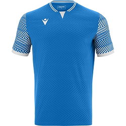 Macron Tureis Maillot Manches Courtes Enfants - Royal / Blanc
