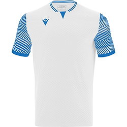 Macron Tureis Maillot Manches Courtes Enfants - Blanc / Royal