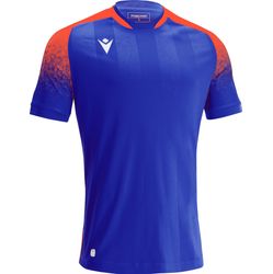 Voorvertoning: Macron Alioth Shirt Korte Mouw Kinderen - Electric Blue / Oranje