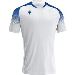 Macron Alioth Maillot Manches Courtes Enfants - Blanc / Royal