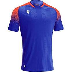 Macron Alioth Maillot Manches Courtes Hommes - Electric Blue / Orange