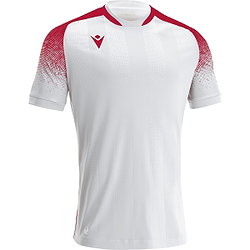 Macron Alioth Maillot Manches Courtes Hommes - Blanc / Rouge